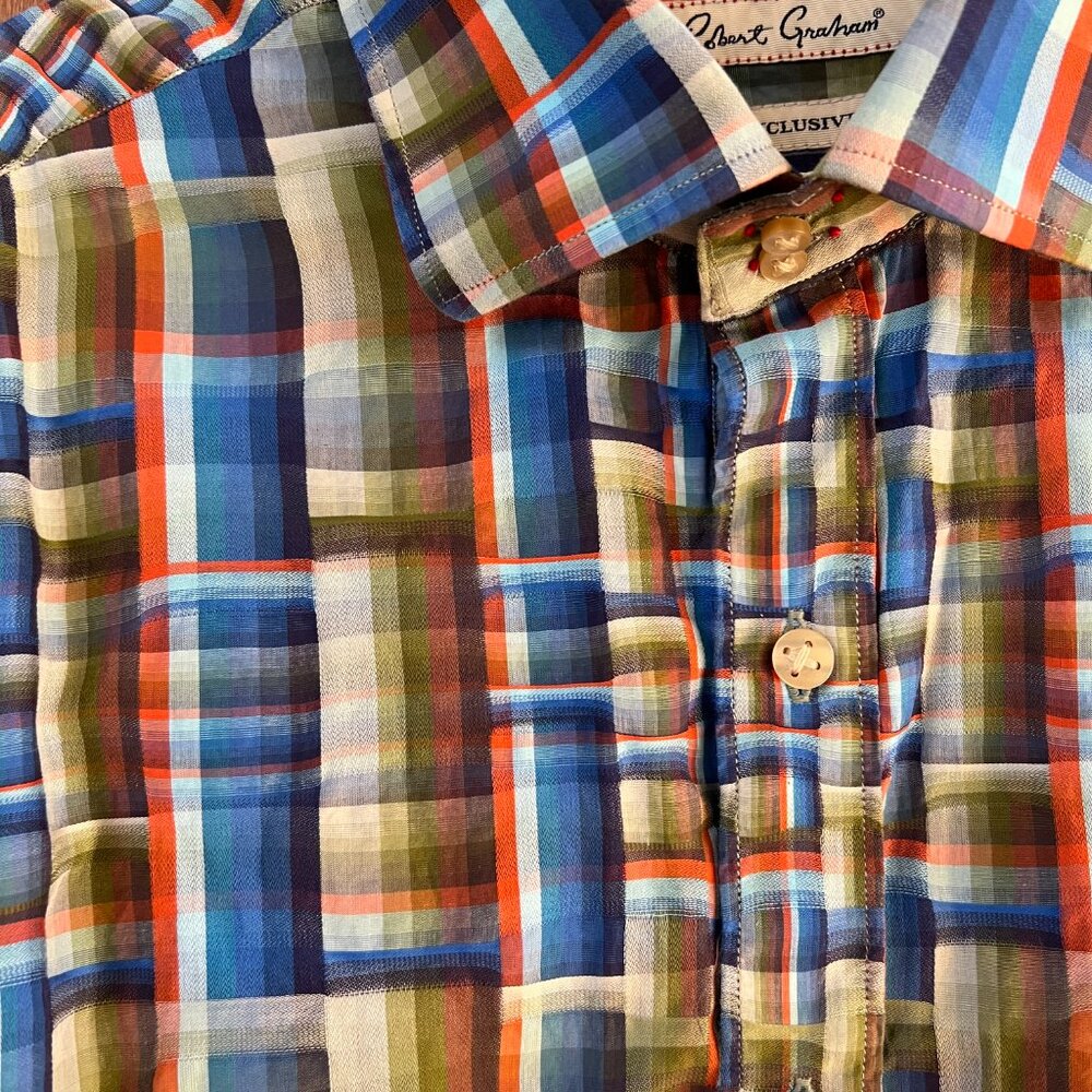 NWOT Robert Graham Button Down Long Sleeve - Picture 3 of 8